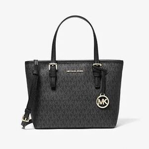Black Michael Kors Jet Tote Bag